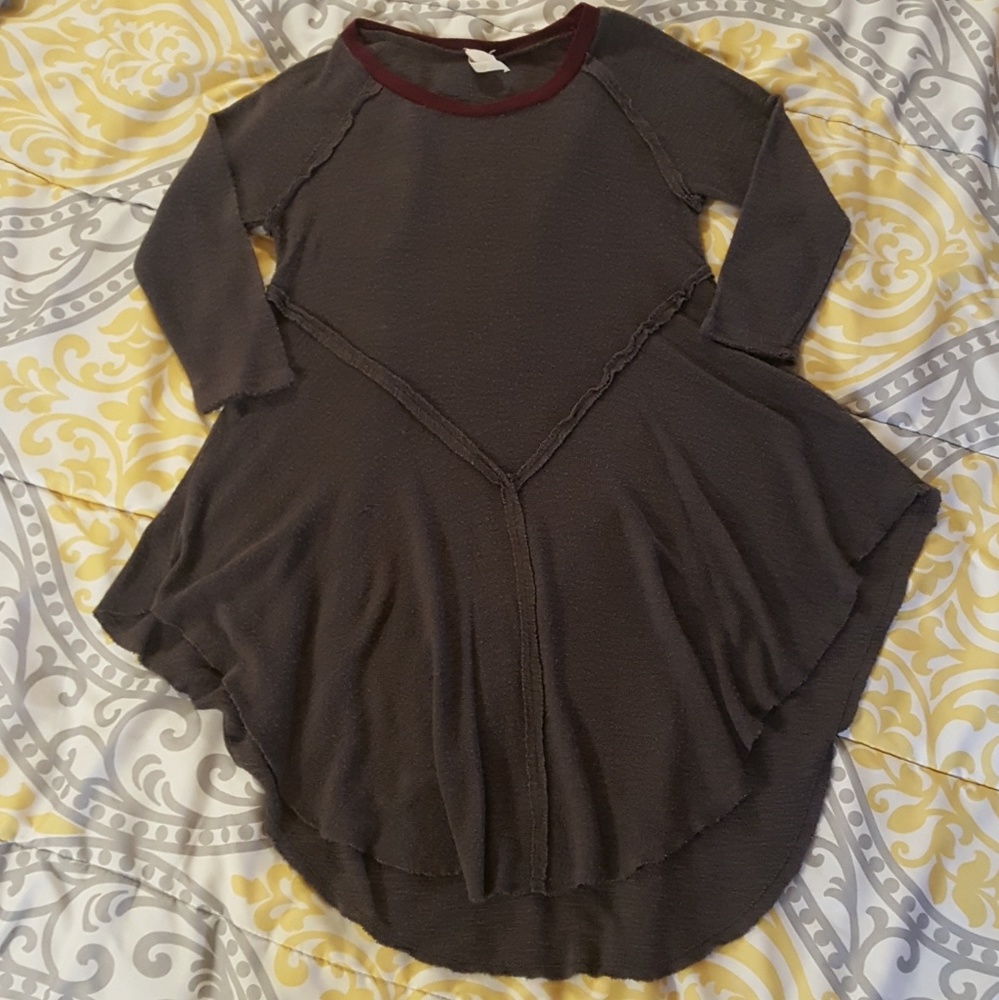 Free People gray knit top